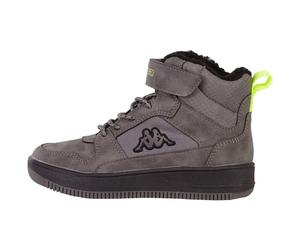 Kappa Jungen Unisex Kinder STYLECODE: 260991K Shab FUR K Sneaker, Grey/Black, 31 EU