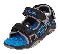 Kappa Jungen Unisex Kinder STYLECODE: 261017K Milos II K Sandale, Black/Blue, 28 EU