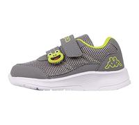 Kappa Jungen Unisex Kinder STYLECODE: 280024M Jak M Sneaker, Grey/Lime, 25 EU