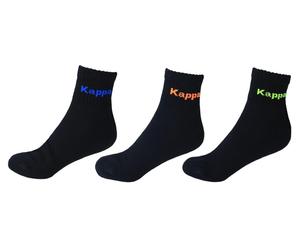 Kappa - Kappa - Socken 3-24 Paar Gr. 39-42 43-46 Schwarz 303N2I0 Kurz Sport Herren Damen 39-42 3 Paar - 303N2I0 - Gr. - 39-42