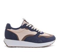 Kappa Logo Arvika 2 Bequeme und stylische Low-Top-Sneaker, Weiß und Blau Marine, Größe 43