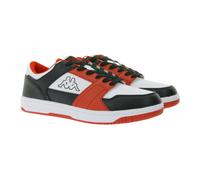 Kappa Logo Rernal 2 Herren Alltags-Sneaker Freizeit-Schuhe Schnür-Schuhe Trainings-Schuhe 341X2DW A00 Schwarz/Rot/Weiß 42