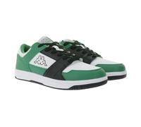 Kappa Logo Rernal 2 Sneaker, Herren Freizeitschuhe, Weiß-Schwarz-Grün, Sportlicher Trainingsschuh (EU Schuhgrößensystem, Erwachsene, Herren, Numerisch, M, 42)