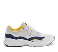 Kappa Logo Siliam Bequeme und stylische Low-Top-Sneaker, Weiß und Blau DK, Größe 38