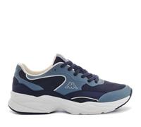 Kappa Logo Siliam Bequeme und stylische Low-Top-Sneaker, Weiß und Blau DK, Größe 46