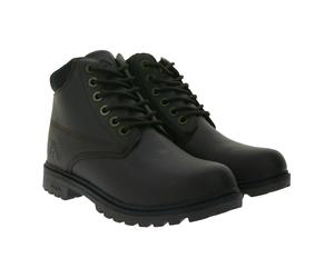 Kappa Logo Tennessee 2 Herren Winter-Stiefelette Schnür-Boots in Kunstleder-Optik 303UY90-938 Dunkelbraun 42