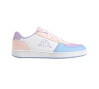 Kappa Malone Jr Lace Sportschuhe, Weiß/Rosa/Blau Lt, 35 EU