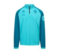 Kappa MUZIRA Pro Real Valladolid | Trainings-Sweatshirt für Komfort und Leistung | Farbe: Türkis Curacao/Blue Petrol | ideal für Ihre Sportsitzungen | 14 Jahre