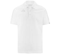 Kappa - Poloshirt für Herren, Baumwolle, sportlich, Modell: Maltaxita MSS Logo, weiß, Small