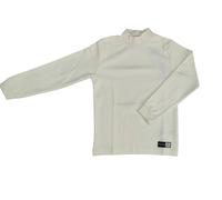 Kappa Rollkragenshirt für Jungen/Mädchen - Warmes Baumwoll-Shirt, cremeweiß, 5 Jahre