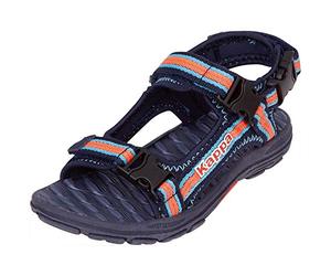 Kappa Rusheen Kids, Unisex-Kinder Riemchensandalen, Blau (Navy/Coral 6729), 25 EU (7.5 UK)