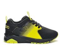 Kappa San Puerto, Uni-Kinder Sneaker, Schwarz/Gelb, 22 EU