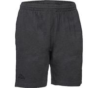 Kappa Shorts für Damen und Herren, lässige Sportshorts mit Taschen, Kurze Hose aus Baumwolle, angenehmer Stretchbund, Dunkelgrau, Gr. M