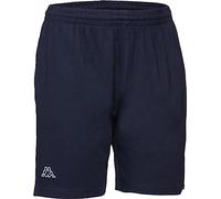 Kappa Shorts für Damen und Herren, lässige Sportshorts mit Taschen, Kurze Hose aus Baumwolle, angenehmer Stretchbund, Dunkelblau, Gr. S