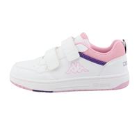 Kappa Sneaker Kinder, Farbe:White-Viola-Rose, Größe:35