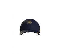 Kappa Sportliche Kappe der Coruna, Saison 25/26, Modell Goety 8, Marineblau mit dem koruanischen Clubwappen in der Mitte.