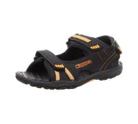 Kappa Unisex-Kinder Kids Riemchensandalen 260685K Black/orange, Schuhgröße:28 EU