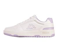 Kappa STYLECODE: 243405 CODA Low Unisex Sneaker, White/Flieder, 38 EU