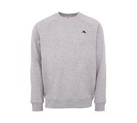 Kappa VAUKE Unisex Sweatshirt I Pullover Herren aus Baumwolle I Basic für Sport und Freizeit I Sweater für Frauen & Männer I Pulli in Größe XXL, grau