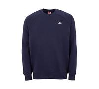 Kappa VAUKE Unisex Sweatshirt I Pullover Herren aus Baumwolle I Basic für Sport und Freizeit I Sweater für Frauen & MännerI Pulli in Größe L, blau
