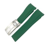 KAPPDE Gummiarmband, 21 mm, 22 mm, passend für Rolex Deepsea Sea-Dweller Submariner Blau/Schwarz, wasserdichtes Sport-Silikon-Uhrenarmband, 22 mm, Azetat, Kein Edelstein