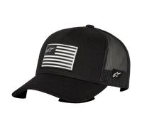 Alpinestars, Flag Snapback, Baseball Kappe, Schwarz Schwarz, Os, Mann, Einheitsgröße