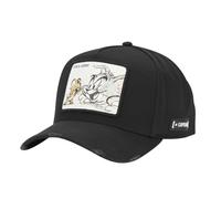 Kappe für Damen & Herren, Trucker-Kappe Tom & Jerry, verstellbar durch Snapback, Schwarz , One size
