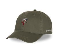 Kappe für Damen und Herren, Dad Cap Lucky Luke, verstellbar durch Strapback, Khaki/Rot/Blau, One size
