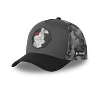 Kappe für Damen und Herren, Trucker-Kappe Looney Tunes, verstellbar durch Snapback, schwarz/grau, One size