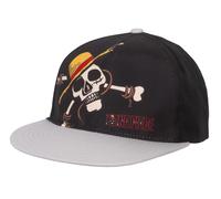 Kappe - One Piece - Totenkopf Motiv Schwarz