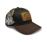 Kappe West Coast Choppers Hunter Trucker Braun TarnfarbeEinheitsgröße Braun Tarnfarbe