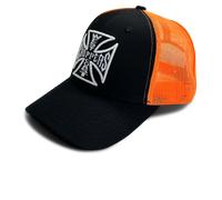 Kappe West Coast Choppers OG Trucker Schwarz/OrangeEinheitsgröße Schwarz,Orange