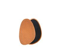 Kaps Halfled Einlegesohlen halb - 2x Leder & Latex Halbsohle - halbe Einlegesohlen, unauffällig und feuchtigkeitsabsorbierend - gegen Reibung & Blasen in Heels (35-36 EUR Beige)