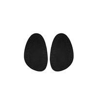 Kaps Halfled Einlegesohlen halb - 2x Leder & Latex Halbsohle - halbe Einlegesohlen, unauffällig und feuchtigkeitsabsorbierend - gegen Reibung & Blasen in Heels (37-38 EUR Schwarz)