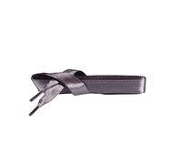 Kaps Satin Schnürsenkel - 1 Paar breite & flache Schuhbänder für z.B. Sneaker & Sportschuhe in Premiumqualität - hochwertige Flachsenkel & Schuhsenkel (120 cm - 6 bis 8 Ösenpaare in Grau)