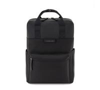 Kapten & Son Rucksack Bergen All Black 15 L | Rucksack Damen & Herren Schwarz | Tagesrucksack mit 14" Laptopfach | vegan & wasserabweisend