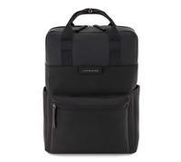 Kapten & Son Rucksack Bergen All Black 15 L | Rucksack Damen & Herren Schwarz | Tagesrucksack mit 14" Laptopfach | vegan & wasserabweisend