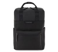 Kapten & Son Rucksack Bergen All Black 15 L | Rucksack Damen & Herren Schwarz | Tagesrucksack mit 14" Laptopfach | vegan & wasserabweisend