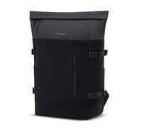 Kapten & Son Helsinki Pro Cord All Black Rucksack in Schwarz