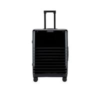 Kapten & Son Koffer Heathrow Essential Check-In All Black 82 L | Hartschalenkoffer Groß Schwarz mit stabilen, austauschbaren 360 Grad Rollen, TSA-Gepäckschloss | Reisekoffer