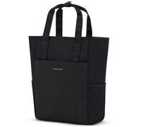 Kapten & Son Rucksack Lindby All Black 18 L | 2in1 Tasche & Rucksack | inkl. Kofferbefestigung, Laptopfach, Flaschenhalterung | Shopper Damen