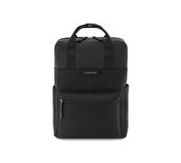 Kapten & Son Rucksack Bergen All Black 15 L | Rucksack Damen & Herren Schwarz | Tagesrucksack mit 14" Laptopfach | vegan & wasserabweisend
