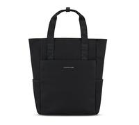 Kapten & Son Rucksack Lindby All Black 20 L | 2in1 Tasche & Rucksack | inkl. Kofferbefestigung, Laptopfach, Flaschenhalterung | Shopper Damen