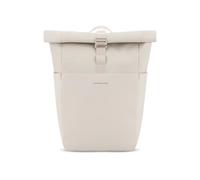 Kapten & Son Rucksack Lund Basic Sandstone 14-16,5 l | Rolltop Rucksack Damen & Herren Beige | Handgepäck Rucksack mit 14'' Laptopfach | Vegan & Wasserabweisend
