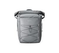 Kapten & Son Rucksack Yoho Stone Grey 24-30 L | Rolltop Rucksack Damen & Herren Grau | Handgepäckrucksack mit 14 Zoll Laptopfach & seitlicher Öffnung | Backpack ideal für Reisen, Uni, Arbeit, Sport