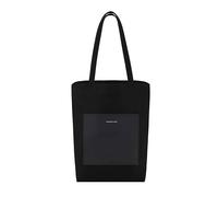 Kapten & Son Shopper Tasche Damen Schwarz 16 L | Tote Bag Schwarz aus recycelter Baumwolle | Schultertasche ideal zum Einkaufen, Alltag | Passend für DIN A4 | Stofftasche mit Innen- & Außenfach