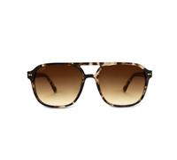 Kapten & Son Zurich Oversize Crystal Tortoise Brown Sonnenbrille in