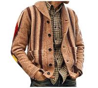 Kapuze Wintermantel Herren gefüttert mit Stehkragen Steppjacke Winddicht Winterjacke Business Überzieher Schlank Freizeitjacke Wanderjacke Softshelljacke Kapuzenjacke Übergangsjacke, W02-Khaki, M