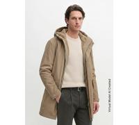 Outdoorjacke MARC O'POLO "mit Teddyfutter und Wattierung von Unifi REPREVE", Herren, Gr. XL, beige (charleston gray), Obermaterial: 63% Baumwolle, 37% Polyamid. Futter: 100% Polyester, unifarben, regu
