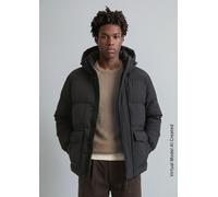 Kapuzen-Pufferjacke loose schwarz S